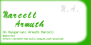 marcell armuth business card